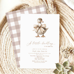 Um Pequeno Convite Para Chá de fraldas De Duckets