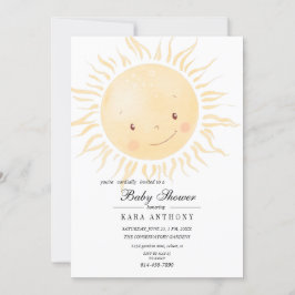 Um Pequeno Convite Para Chás de fraldas De Sol