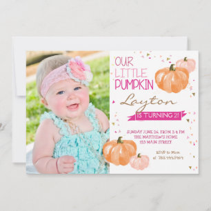 Um pequeno convite para o Aniversário da Pumpkin