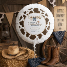 Um Pequeno Cowboy Está a Caminho Chuveiro de Bebê