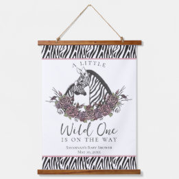 Um Pequeno Estampado de Zebra Bebê Selvagem