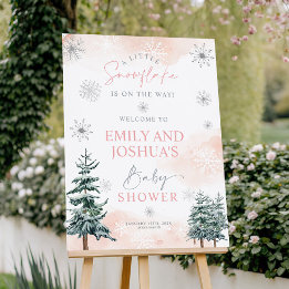 Um Pequeno Floco De Neve Está No Caminho