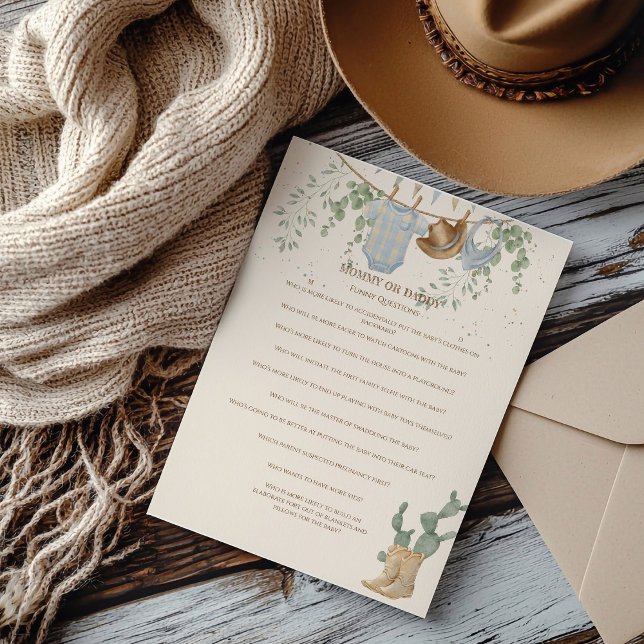 Um Pequeno Jogo de Chá de fraldas De Cowboy (Criador carregado)