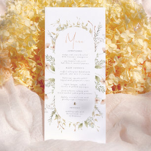 Um Pequeno Menu de Chá de fraldas de Bebê de Flor 