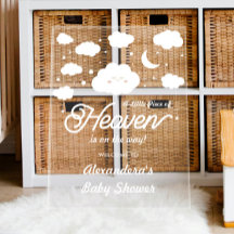 Um pequeno pedaço do céu enviado ao Chá de fraldas