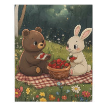 Um Piquenique Doce com Frutas na Campina