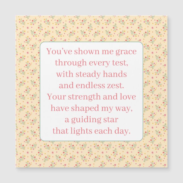 Um Poema para a Vovó (Frente)