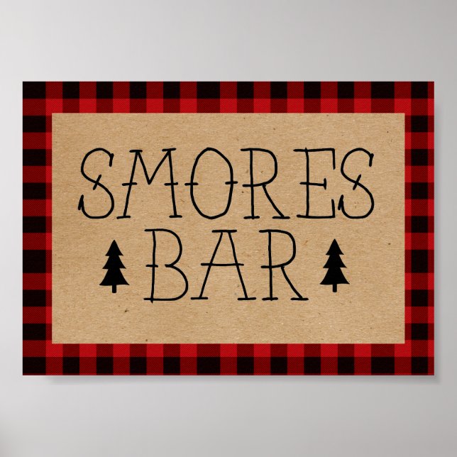 Um Poster de Barra de Smores do Ursinho (Frente)