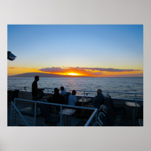 Um poster de cruzeiro janto Maui