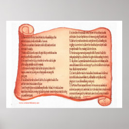 Um poster de elogio Lowly Nazarene