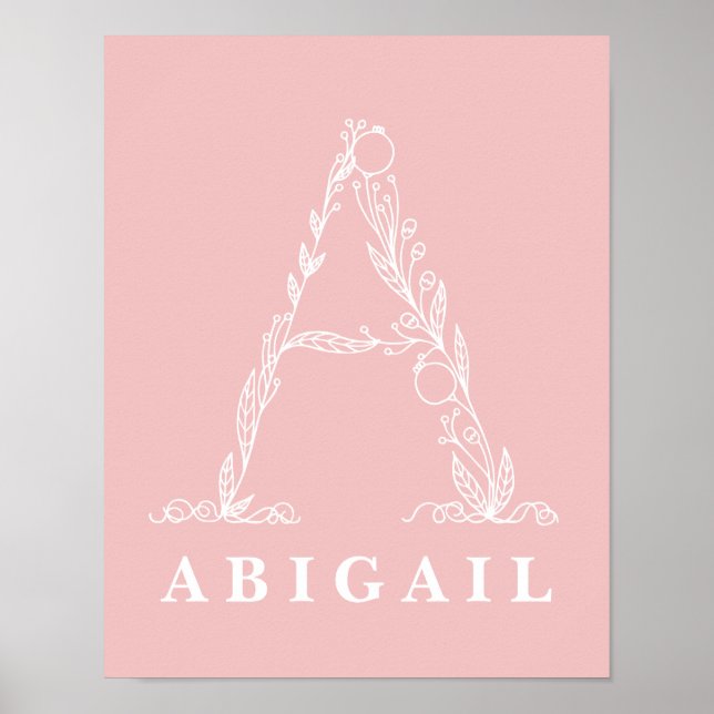 Um Poster de Enfermeiro Personalizado de Monograma (Frente)