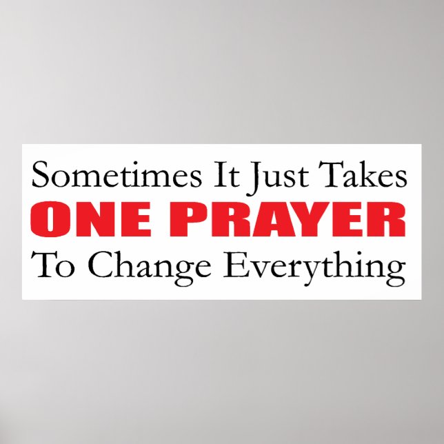 Um Poster de Oração (Frente)
