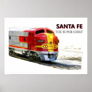 Um poster de Santa Fé
