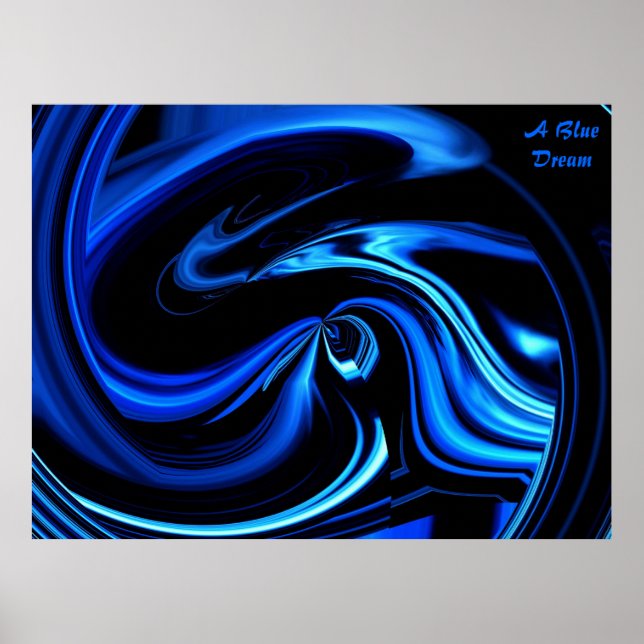 Um Poster de Sonho Azul (Frente)