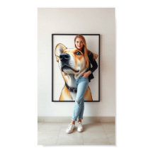 Um poster para amantes de cachorros Melhor Amigo