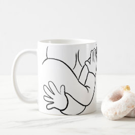 Um pouco de empatia Uma caneca de café branca clás