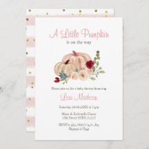 Um Pouco De Pumpkin Rosa Está A Caminho Do Convite