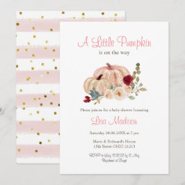 Um Pouco De Pumpkin Rosa Está A Caminho Do Convite