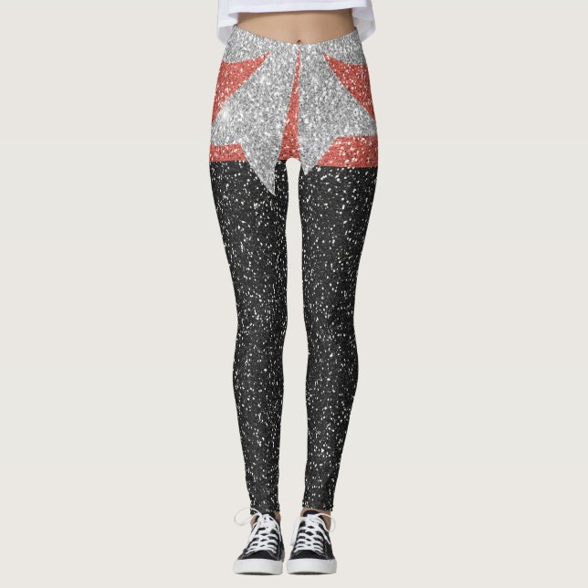Um Pouco Mais Leggings De Moda De Pop (Frente)