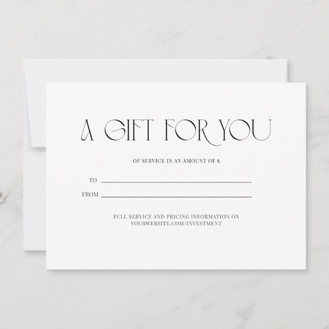 Um presente para você (Verso)