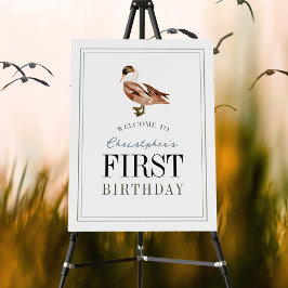 Um primeiro aniversario de Rapaz Clássico Sortudo 