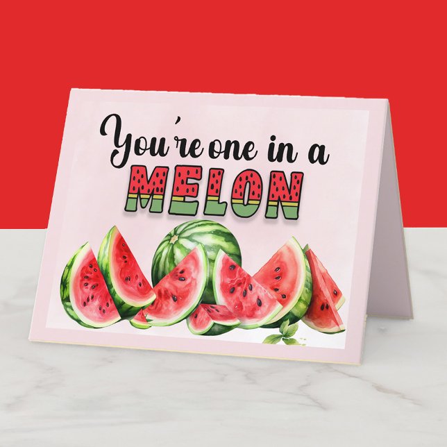 Um Professor de Melão Agradecimento (You're one in a melon teacher, coach, friend appreciation card)