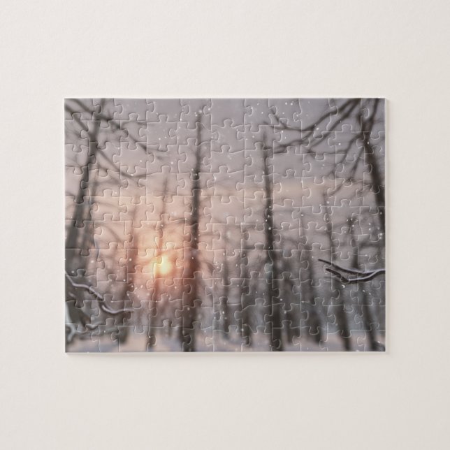 Um Quebra-cabeça de Sonho de Noite de Inverno (Horizontal)