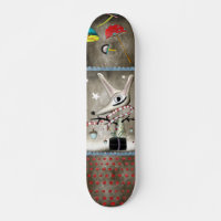 Um rapaz Fox beleza esporte de inverno Skateboard