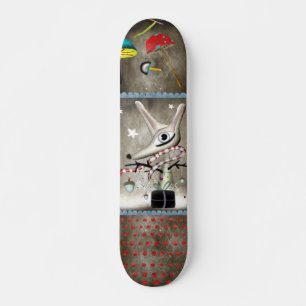 Um rapaz Fox beleza esporte de inverno Skateboard