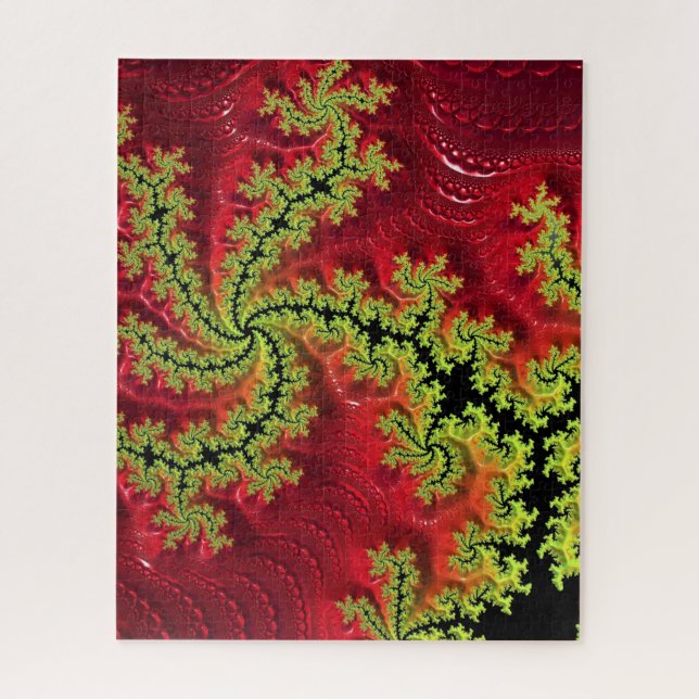 Um rio corre através de sua Quebra-cabeça de serra (Vertical)