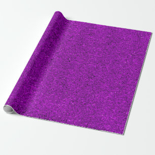 Um rolo de papel de embrulho roxo com um brilho