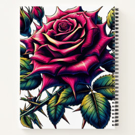 Um Rosa de cor vibrante - Notebook