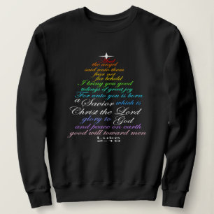 Um Salvador Nasce Luke 2-11 Camisas de Árvore de N