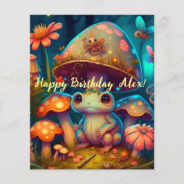 Um sapo de cogumelo mágico