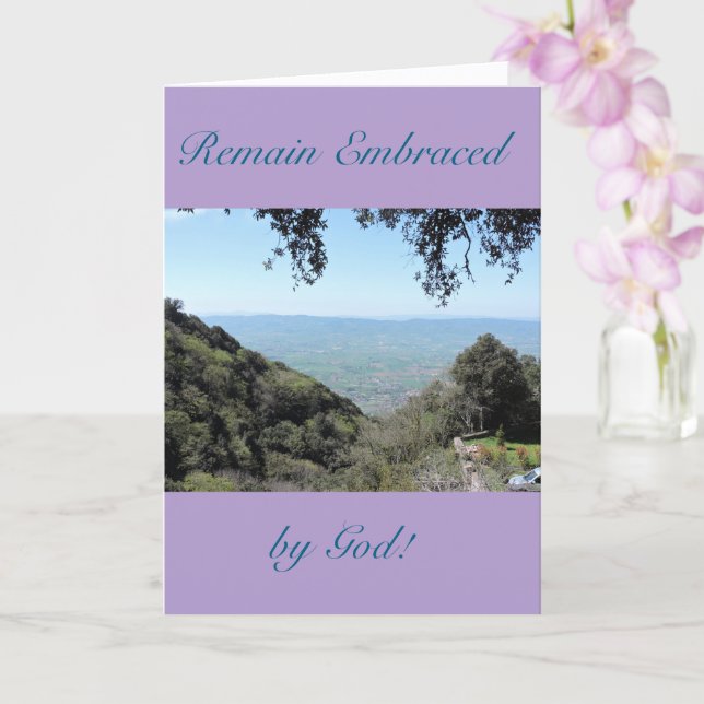 Um símbolo de amor, fé e encorajamento, cartão (Orquídea)