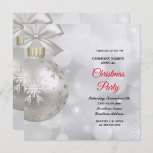 Um simples convite de festas de Natal elegante
