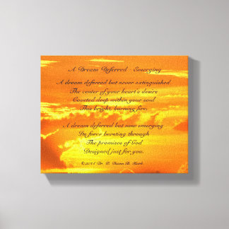 "Um Sonho Diferido - Emergente" Canvas do Sol
