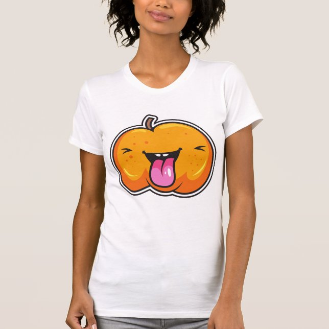 Um sorriso de camiseta design engraçada (Frente)
