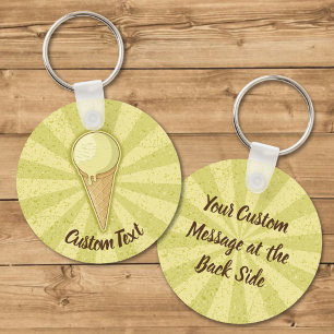 Um Sorvete de Ball Cone Chaveiro