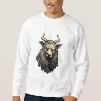 um suéter único decorado com pinturas de ovelha