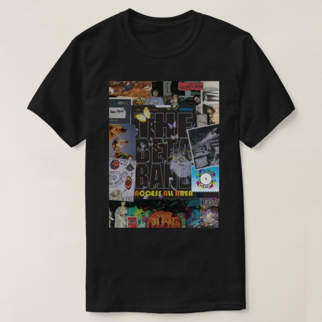 Um T-Shirt Clássico da Banda Beta (Frente do Design)