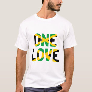 Um t-shirt de Jamaica do amor