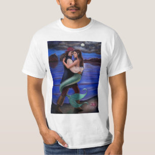 Um t-shirt do amor da sereia & do pirata