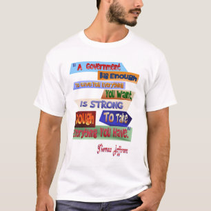 Um t-shirt grande bastante do governo