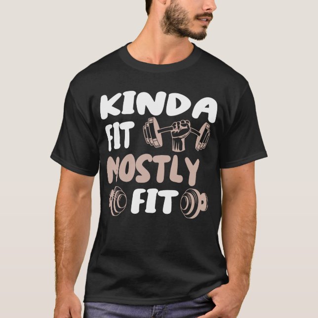 Um Tanto em Forma Principalmente Camiseta de Trein (Frente)