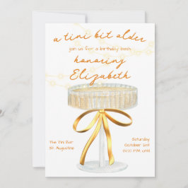 Um Tini Um Pouco Mais Antigo Tema Martini Convite 