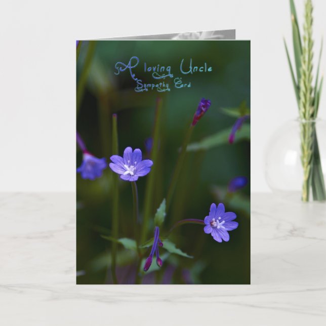 Um tio loving, cartão de simpatia (Frente)