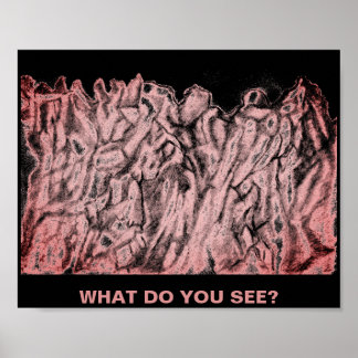 Um treinador artístico e cerebral com poster de do