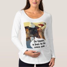 Um trocadilho na Camisa de Maternidade Formatada p