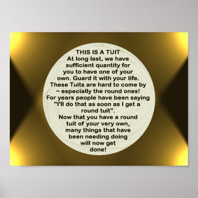 Um Tubo Redondo ~ impressão (Frente)